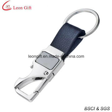 Hot Sale Genuine Leather Keychain with Laser Logo (LM1586)